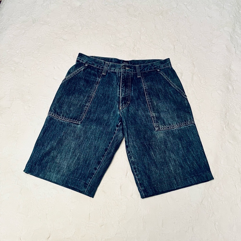 Boss Hugo Boss upcycled 90s denim shorts
